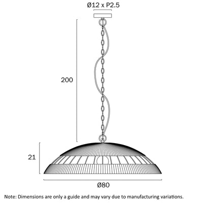 Vallejo 80Cm Pendant Light