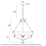 Valmont CTC Pendant Light 5Lt in Brass
