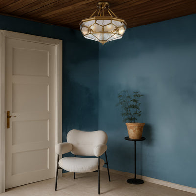 Valmont CTC Pendant Light 5Lt in Brass — lifestyle