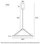 Vantel 60Cm Pendant Light