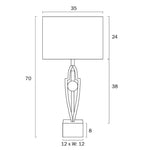 Vardo Table Lamp 1Lt