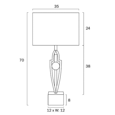 Vardo Table Lamp 1Lt