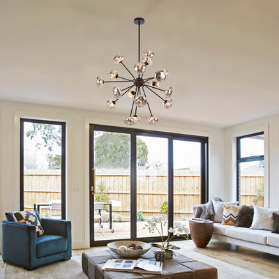 VARLIN 18 LIGHT PENDANT — lifestyle