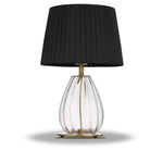 Veana Table Lamp 1Lt in Antique Gold/Black or Chrome/Iv