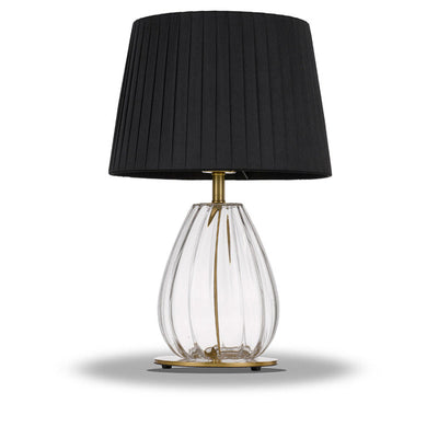 Veana Table Lamp 1Lt in Antique Gold/Black or Chrome/Iv