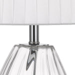 Veana Table Lamp 1Lt in Antique Gold/Black or Chrome/Iv