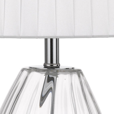 Veana Table Lamp 1Lt in Antique Gold/Black or Chrome/Iv