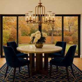 Velden 6 Light Pendant Copper - VELDEN PE06-CP — lifestyle