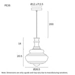 Verdun 26Cm Pendant Light Small