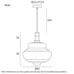 Verdun 40Cm Pendant Light Large