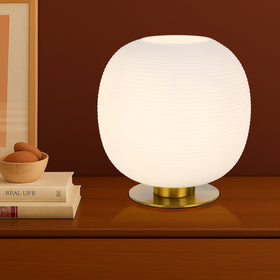 Viken Table Lamp Chrome, Gold, Opal Matt VIKEN TL — lifestyle