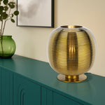 Viken Table Lamp Chrome, Gold, Opal Matt VIKEN TL — lifestyle