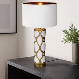 Vilma Table Lamp Black, White VILMA TL — lifestyle