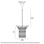 Virell 3 Light Pendant