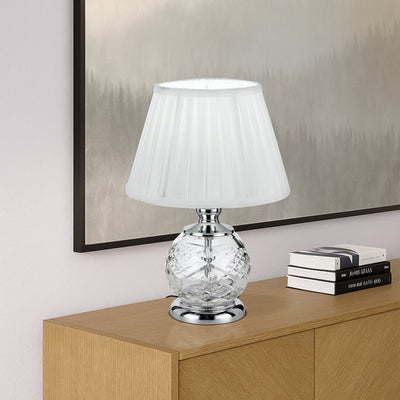 Vivian Table Lamp in Chrome or Gold — lifestyle