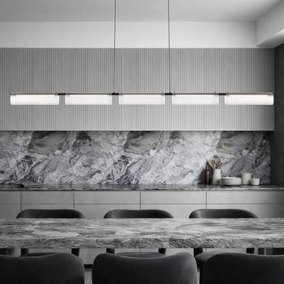 Voluto Linear Pendant Light — lifestyle