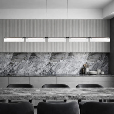 Voluto Linear Pendant Light — lifestyle