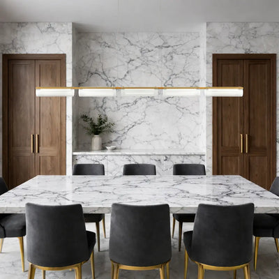 Voluto Linear Pendant Light — lifestyle