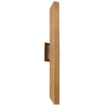 Vostel Twin Exterior Wall Light — Natural Brass