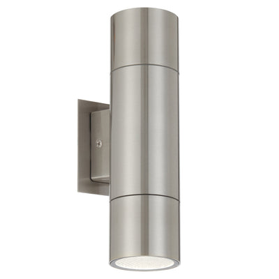 Walsh Twin Exterior Wall Light — Stainless Steel