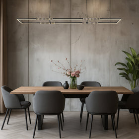Zafra Rectangular Pendant Light — lifestyle