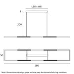 Zafra Rectangular Pendant Light