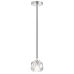Zaha LED Pendant Light 1Lt w/ Crystal Glass