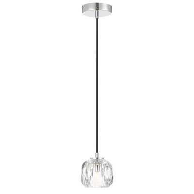 Zaha LED Pendant Light 1Lt w/ Crystal Glass