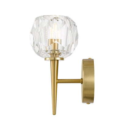 LED Wall Light 1Lt w/ Crystal Glass