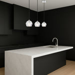 Zaha LED Pendant Light 1Lt w/ Crystal Glass — lifestyle