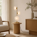 Zecca Table Lamp Black & Frost ZECCA TL3-BKFR Telbix Li — lifestyle