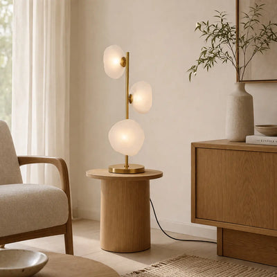 Zecca Table Lamp Black & Frost ZECCA TL3-BKFR Telbix Li — lifestyle