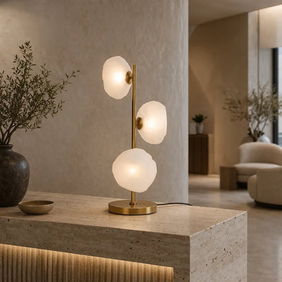 Zecca Table Lamp Black & Frost ZECCA TL3-BKFR Telbix Lightin — lifestyle