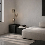 Zecca Table Lamp Black & Frost ZECCA TL3-BKFR Telbix Lightin — lifestyle