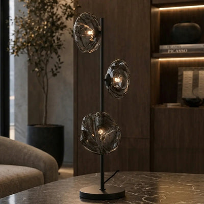 Zecca Table Lamp Black & Frost ZECCA TL3-BKFR Telbix Li — lifestyle