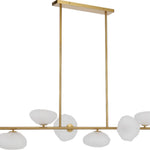 Zecca 6Lt Pendant Light in Black & Smoked Glass