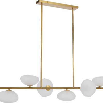 Zecca 6Lt Pendant Light in Black & Smoked Glass