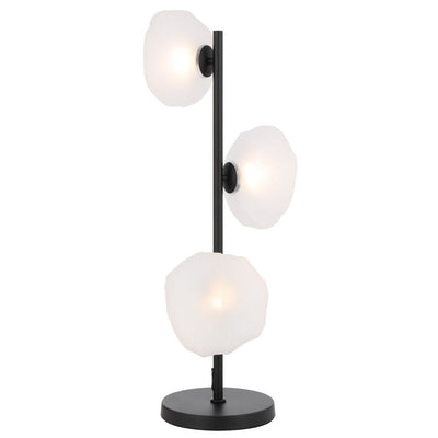 Zecca Table Lamp Black & Frost ZECCA TL3-BKFR Telbix Li
