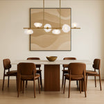Zecca 6Lt Pendant Light in Black & Smoked Glass — lifestyle
