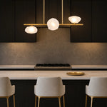 Zecca 3Lt Pendant Light Horizontal in Black & Smoked Gl — lifestyle