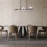 Zecca 3Lt Pendant Light Horizontal in Black & Smoked Gl — lifestyle