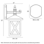 Eldon Outdoor Wall Light