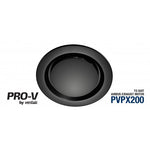 Ventair Matte Black Round Fascia TO Suit Airbus 200 Body (Pvpx200 OR Pvpxec200) ABG200BL-RD Exhaust Fan