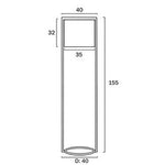 Loftus Floor Lamp 1 LT in Rust or Black