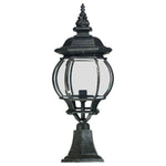 Flinders Large IP44 Outdoor Pillar Mount Antique Black
