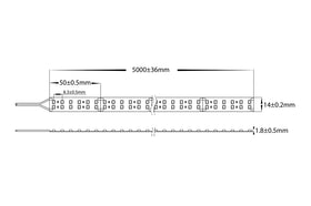 HV9723-IP20-240-3K-2 - 19.2w IP20 LED Strip 3000k