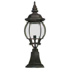 Flinders Medium IP44 Outdoor Pillar Mount Antique Bronze