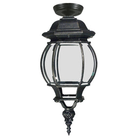 Flinders Medium IP44 Outdoor Under Eave Antique Black