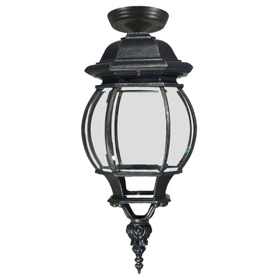 Flinders Medium IP44 Outdoor Under Eave Antique Black