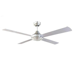 Brilliant Lighting Ceiling Fans 48″ Tempo Plus AC Ceiling Fan White/Brushed Chrome/Black 22270 Brilliant Lighting Lights-For-You 22270/13